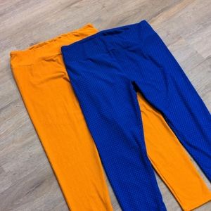 Lot of 2 LuLaRoe Tall & Curvy Leggings